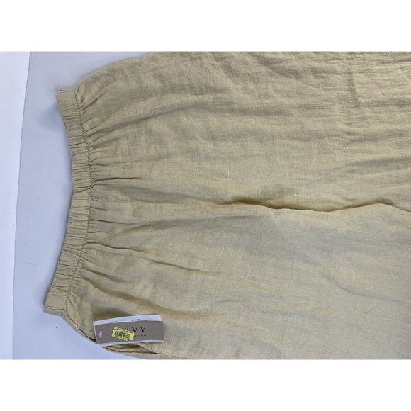 VTG 80s Linen Pleated Pull On Trouser Pants Plus Size 14 - Picture 9 of 9